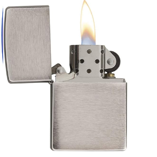  نوع شعله فندک زیپو مدل 162 Chrome Brush Armor Heavy Wall 